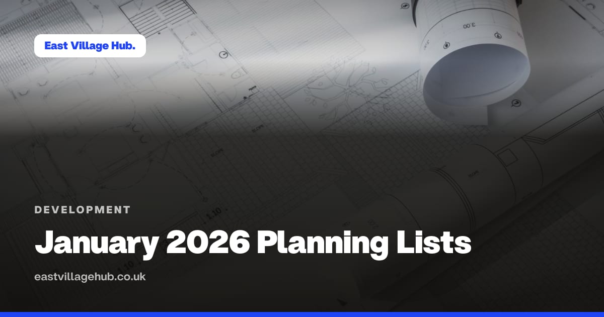 Development: January 2026 Planning Lists