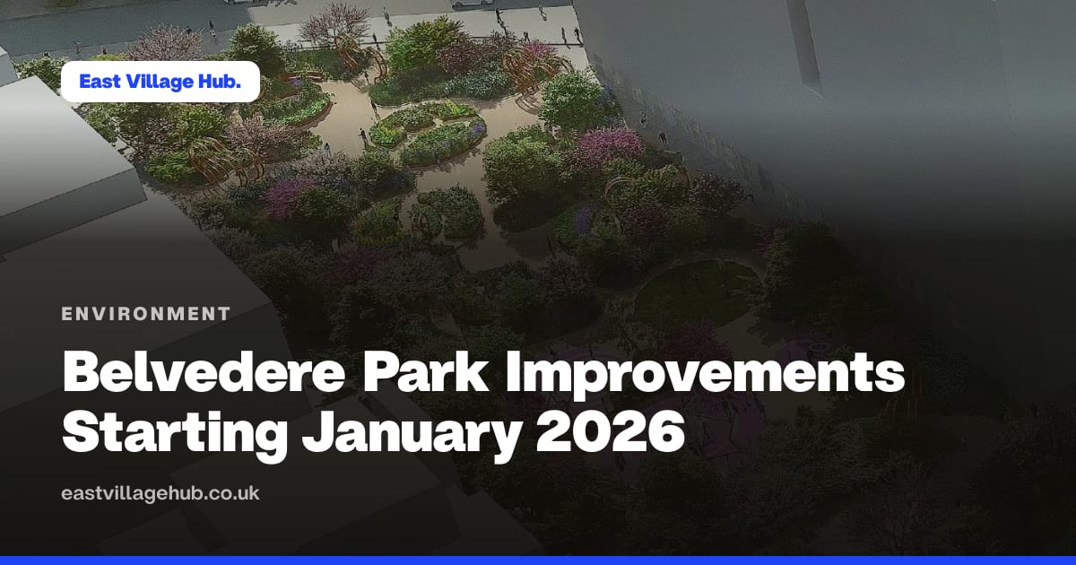 Environment: Belvedere Park Improvements Starting January 2026