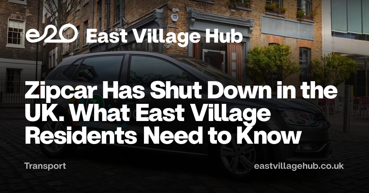 Transport: Zipcar Has Shut Down in the UK. What East Village Residents Need to Know