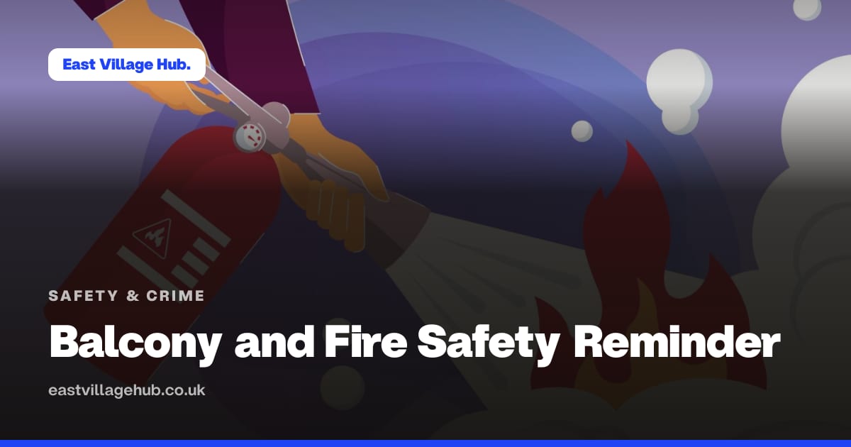 Safety & crime: Balcony and Fire Safety Reminder