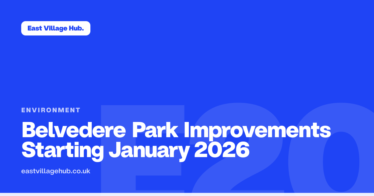 Environment: Belvedere Park Improvements Starting January 2026