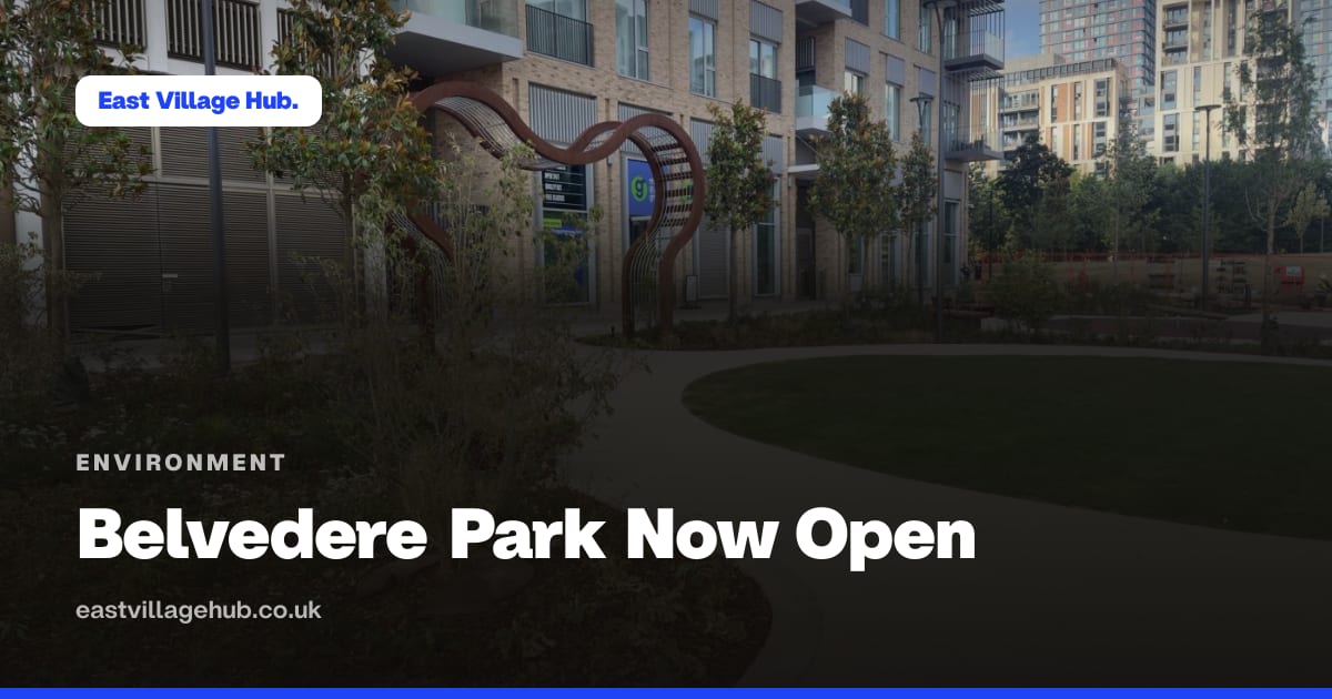 Environment: Belvedere Park Now Open
