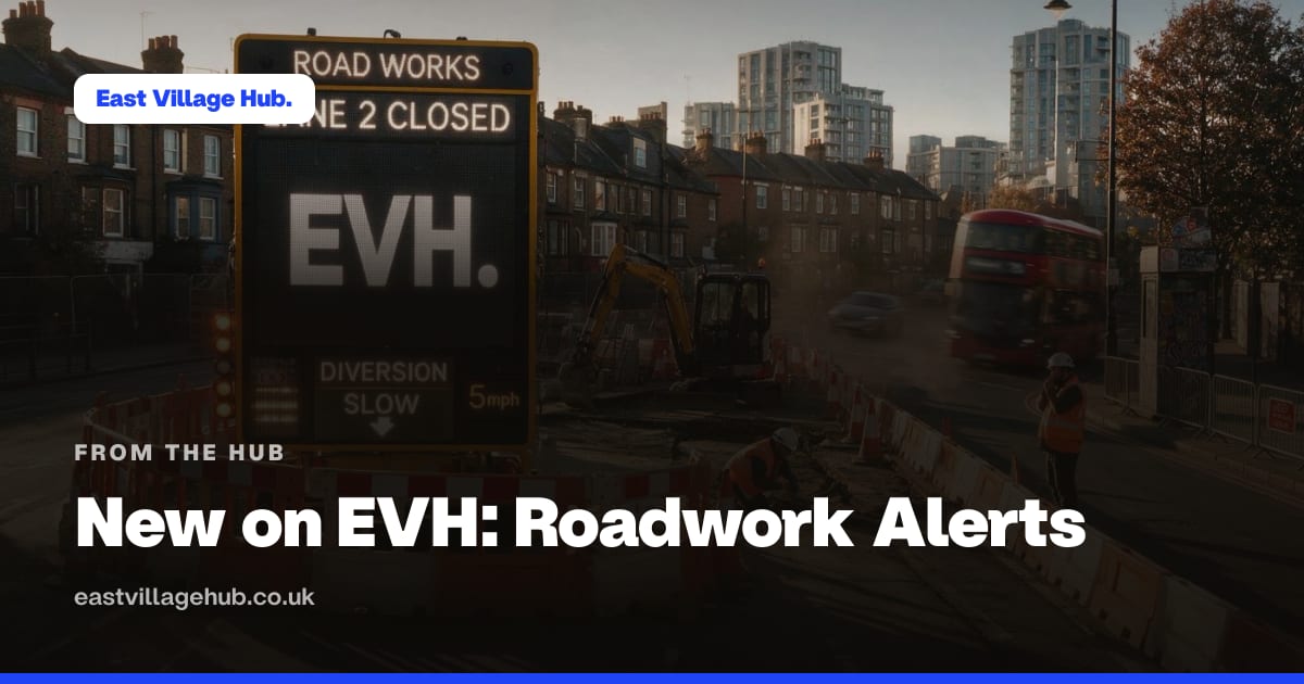 From the Hub: New on EVH: Roadwork Alerts