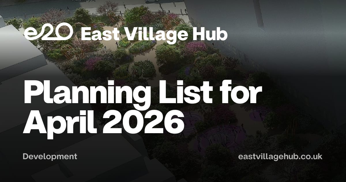 Development: Planning List for April 2026
