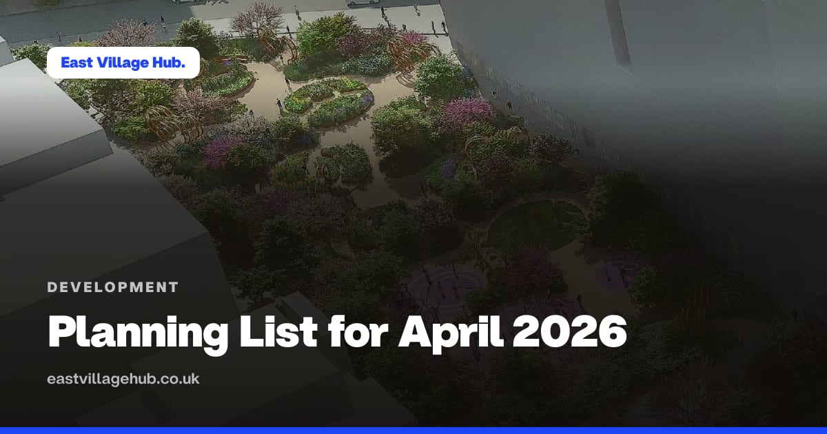Development: Planning List for April 2026