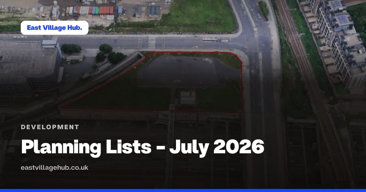 Development: Planning Lists - July 2026