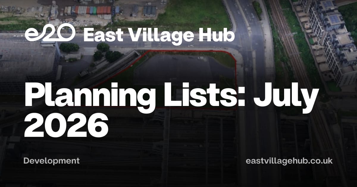 Development: Planning Lists: July 2026