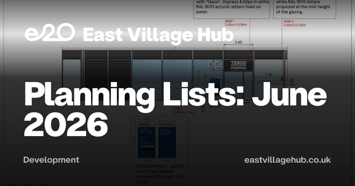 Development: Planning Lists: June 2026