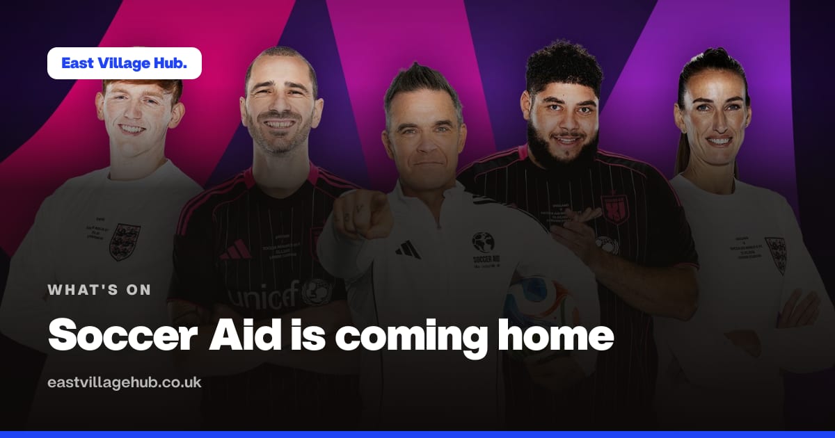 What's on: Soccer Aid is coming home