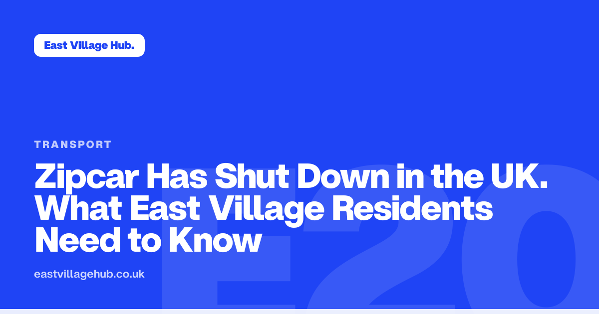 Transport: Zipcar Has Shut Down in the UK. What East Village Residents Need to Know