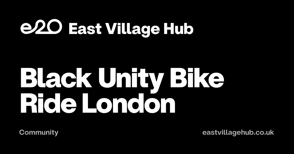 Community: Black Unity Bike Ride London
