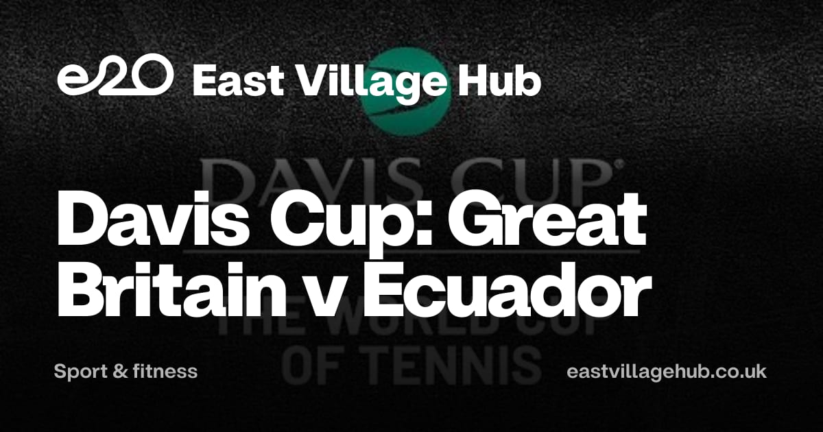 Sport & fitness: Davis Cup: Great Britain v Ecuador