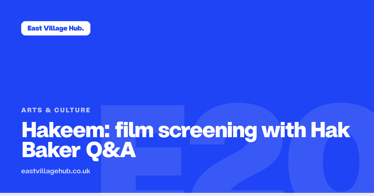 Arts & culture: Hakeem: film screening with Hak Baker Q&A