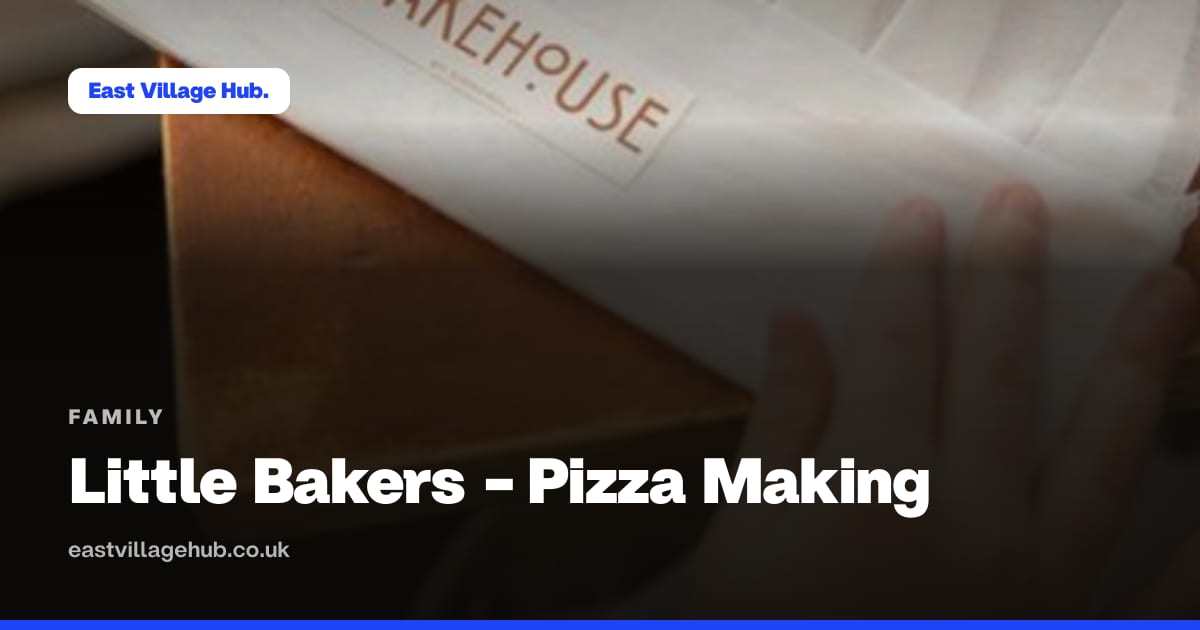 Family: Little Bakers - Pizza Making