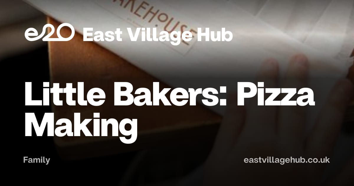 Family: Little Bakers: Pizza Making