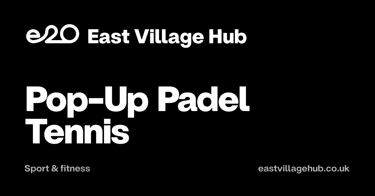 Sport & fitness: Pop-Up Padel Tennis