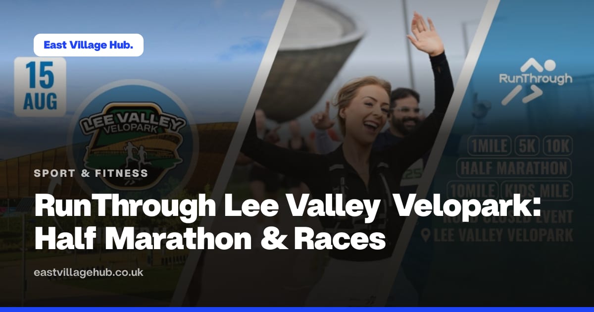 Sport & fitness: RunThrough Lee Valley Velopark: Half Marathon & Races