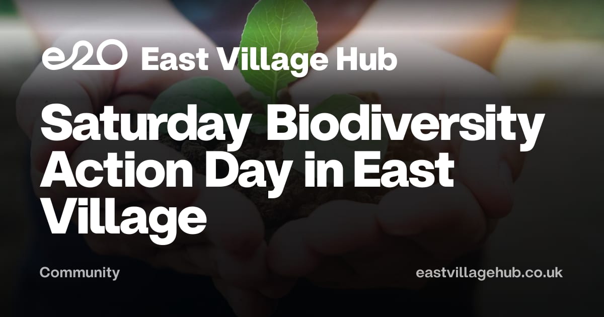 Community: Saturday Biodiversity Action Day in East Village