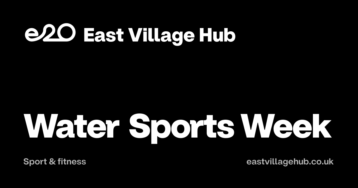 Sport & fitness: Water Sports Week