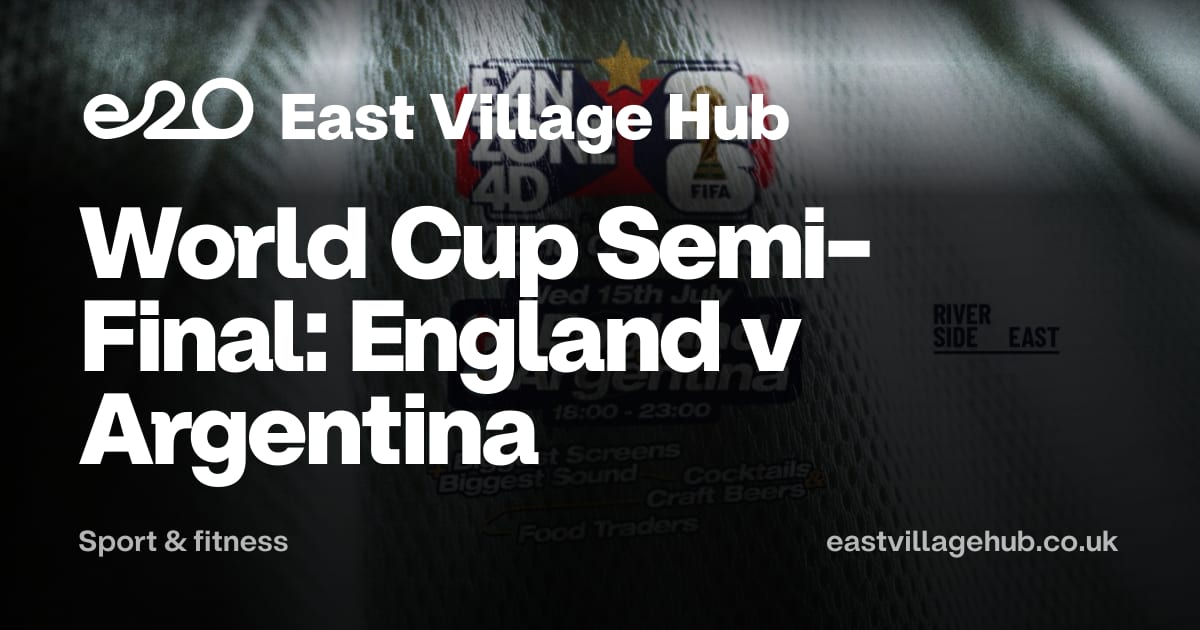 Sport & fitness: World Cup Semi-Final: England v Argentina