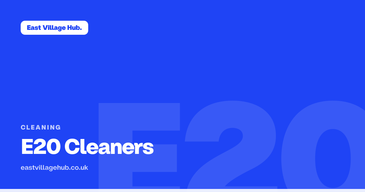 Cleaning: E20 Cleaners